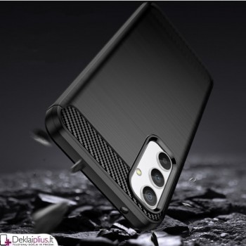 Carbon guminis dėklas - juodas (Samsung A34 5G)